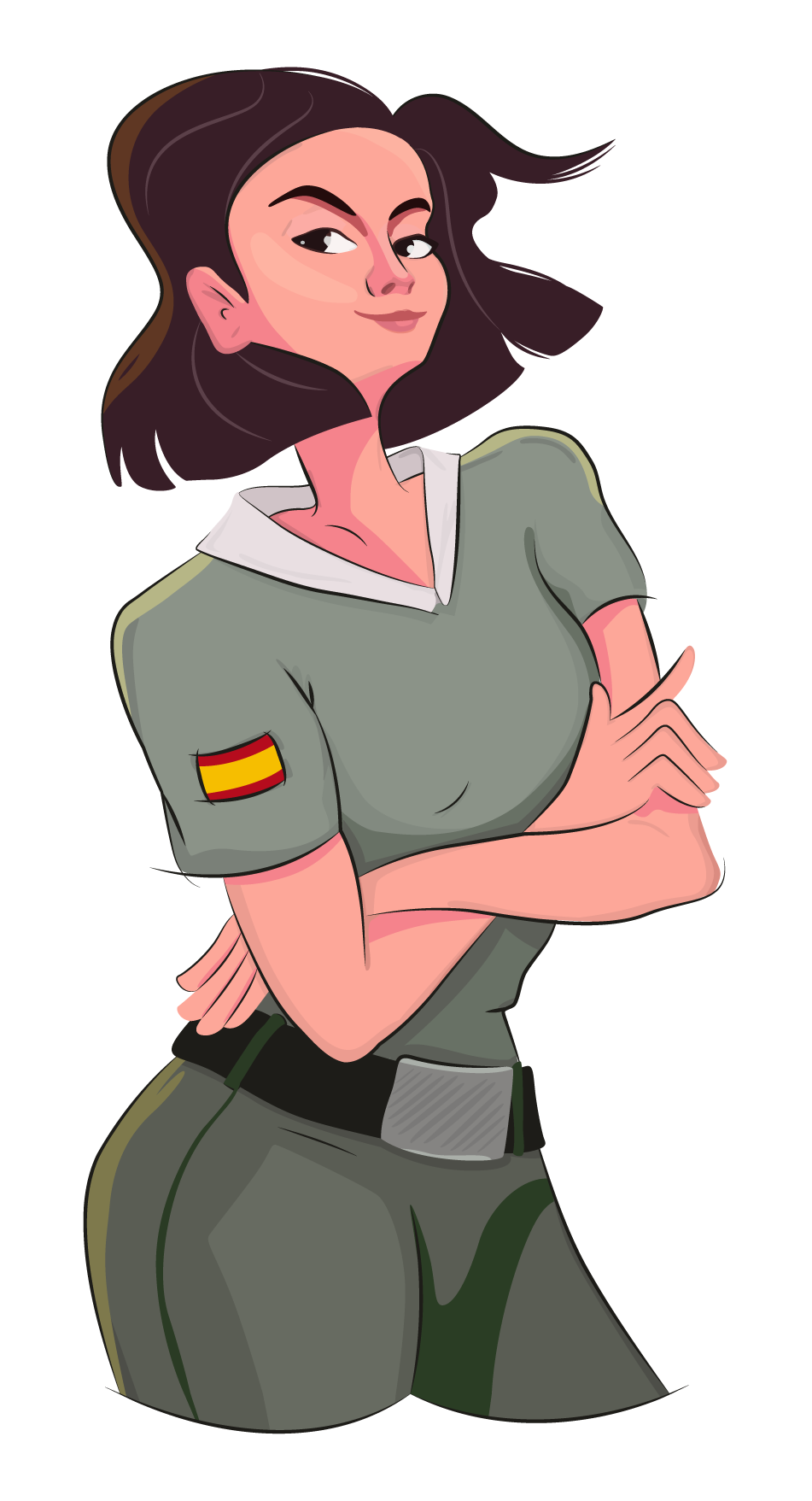 Mirando a la derecha